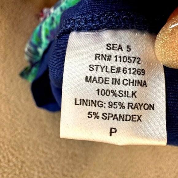 Twelfth Street Cynthia Vincent Dress 100% Silk High Low Hem Spaghetti - Picture 11 of 16